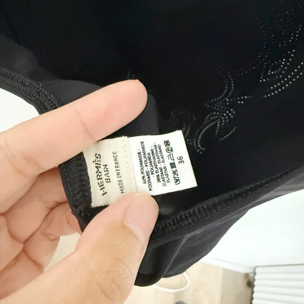 Hermes Black Vamp Low Back Super Flattering Swimsuit FR36 - Picture 6 of 6